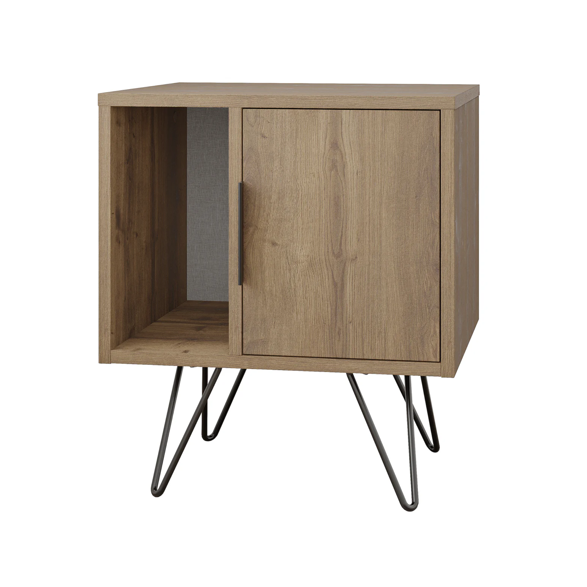 GLYNN Nightstand – Wooden Side Table