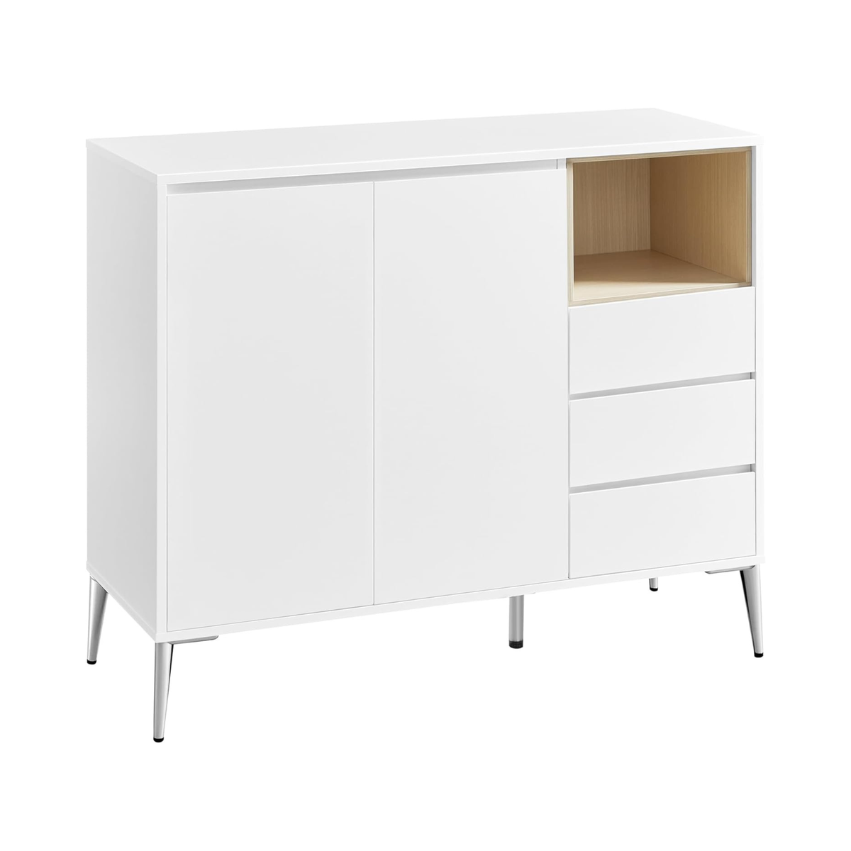 Modern Sideboard with Drawers & Adjustable Shelf
