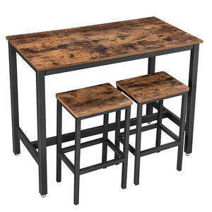 Industrial Bar Table with Metal Frame - Karrari