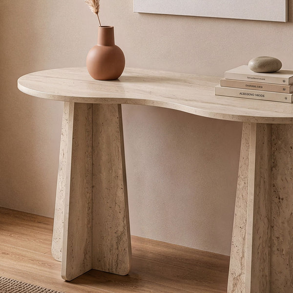 Travertine Computer Desk