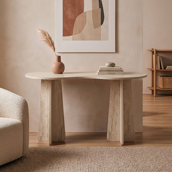 Travertine Computer Desk