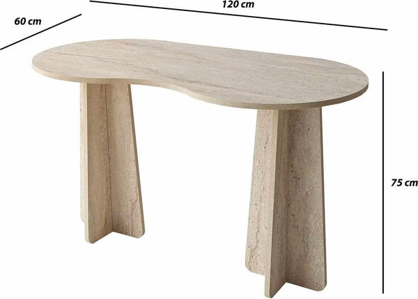 Travertine Computer Desk