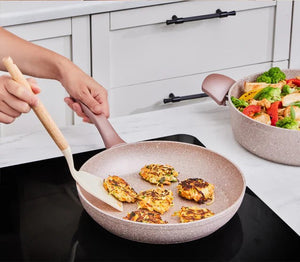 Karaca Biogranit Rosegold Induction Cookware Set – 7 Piece - Karrari