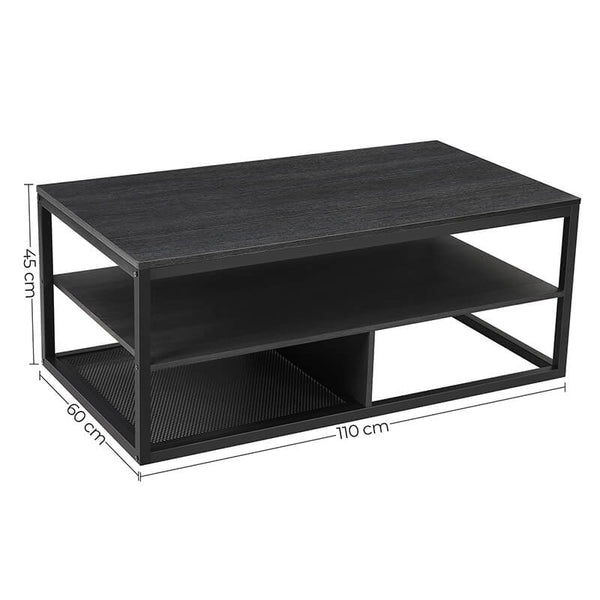 Black Modern Coffee Table - Karrari