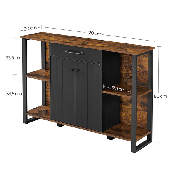 Sideboard with Drawer and Shelves - Karrari