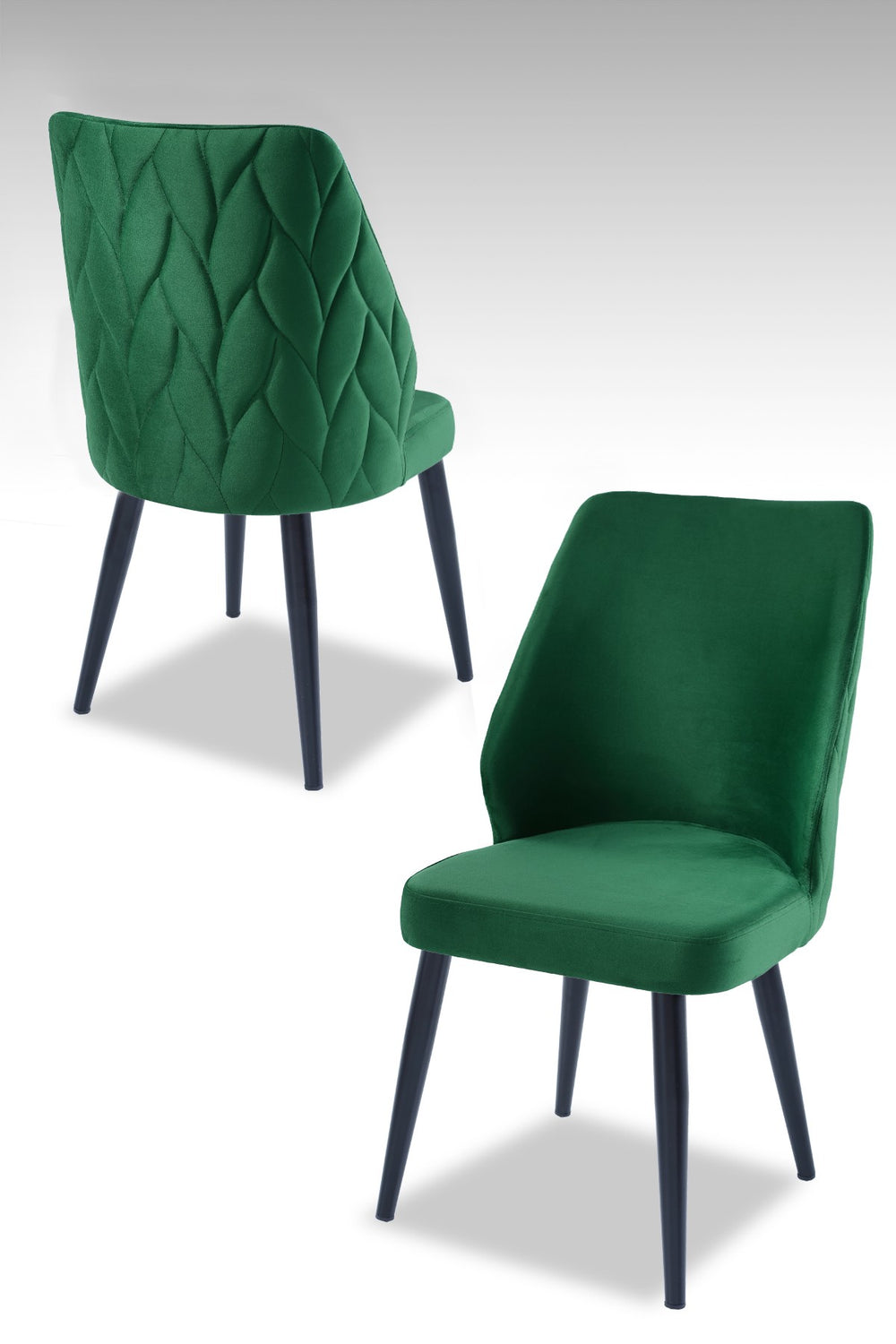 Upholstered Green Chair (set of 2) - Karrari
