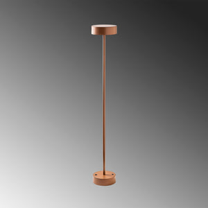 Copper LED Floor Lamp with Metal Body - Rechargeable - Karrari