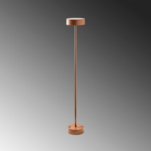 Copper LED Floor Lamp with Metal Body - Rechargeable - Karrari