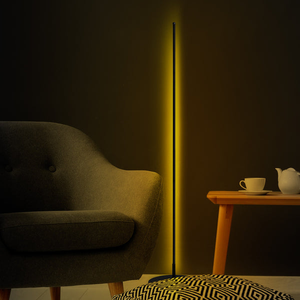 Minimalist LED Corner Floor Lamp – Ambient Mood - Karrari