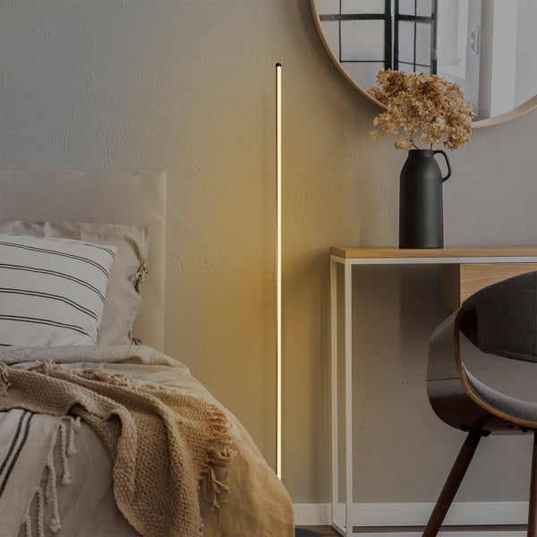 Minimalist LED Corner Floor Lamp – Ambient Mood - Karrari