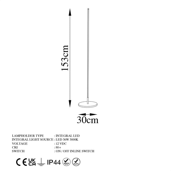 Minimalist LED Corner Floor Lamp – Ambient Mood - Karrari