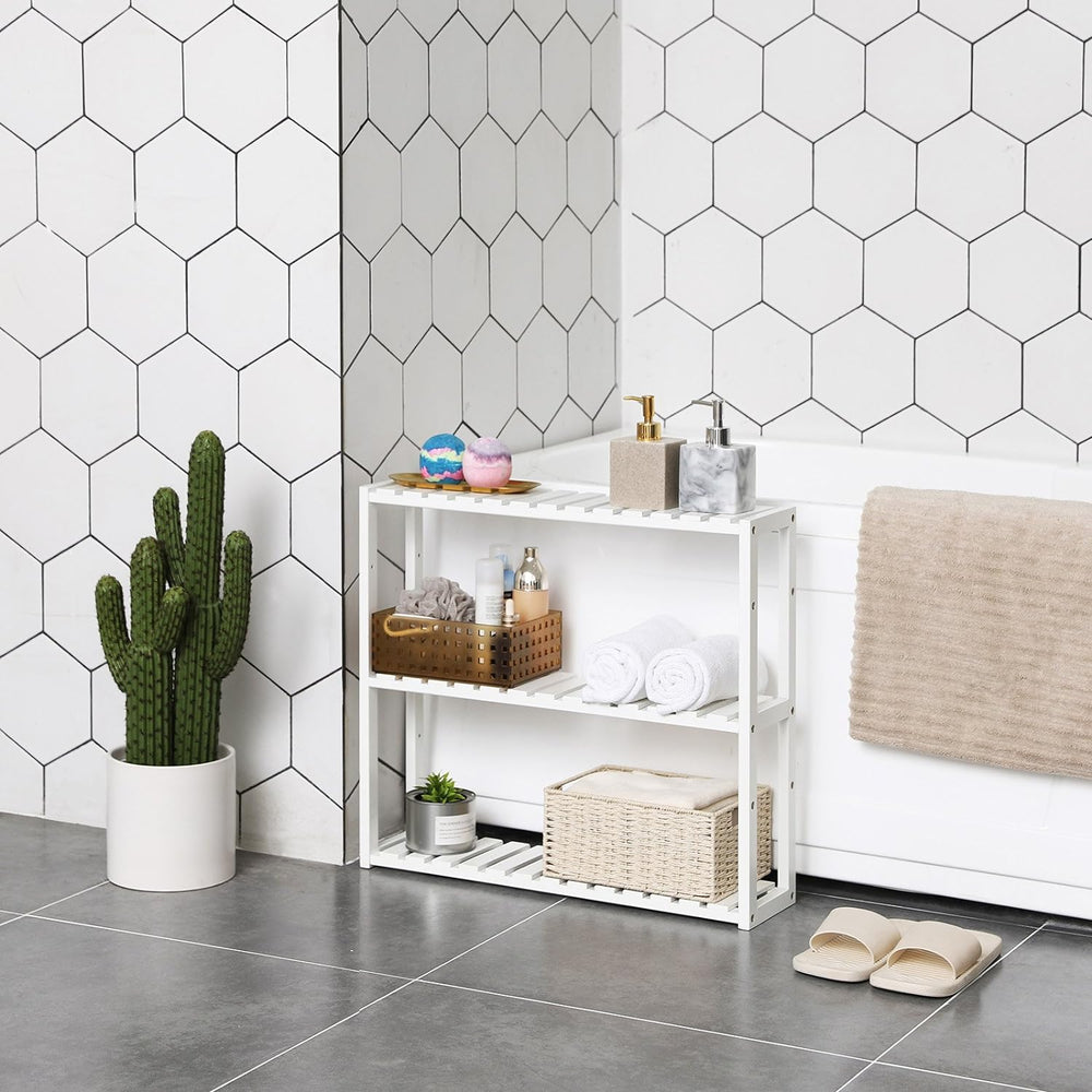 3-Tier Adjustable Bamboo Shelf - Karrari