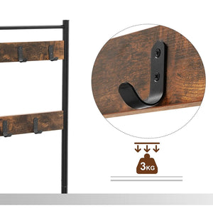 Clothes Rack with Seat & Shoe Storage