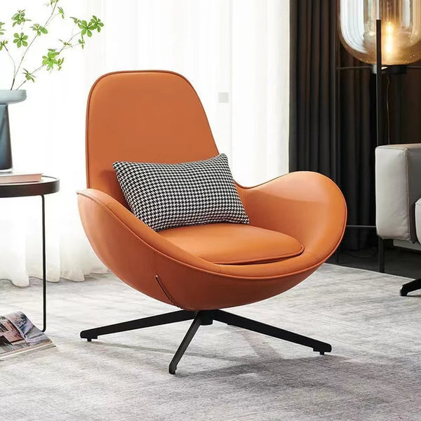 Modern Luxury Swivel Lounge Chair with Cushion - Karrari