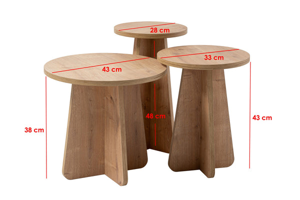 3-Piece Nesting Table Set - Karrari