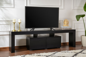 Modern Black TV Unit – Enclave - Wood Black