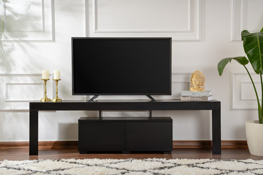 Modern Black TV Unit – Enclave - Wood Black