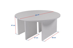S-Curve Coffee Tables – Travertine Stone - Karrari