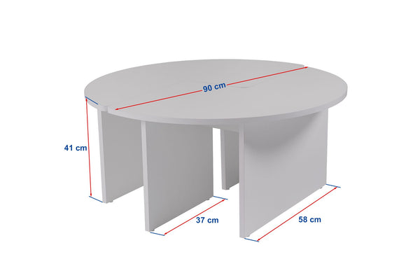 S-Curve Coffee Tables – Travertine Stone - Karrari
