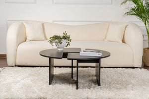 S-Curve Coffee Tables – Sleek Black - Karrari
