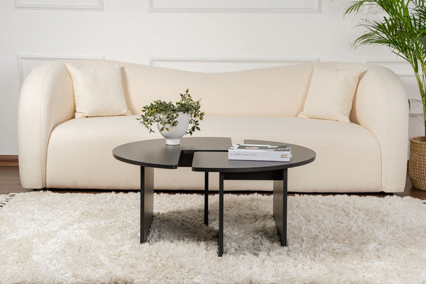 S-Curve Coffee Tables – Sleek Black - Karrari