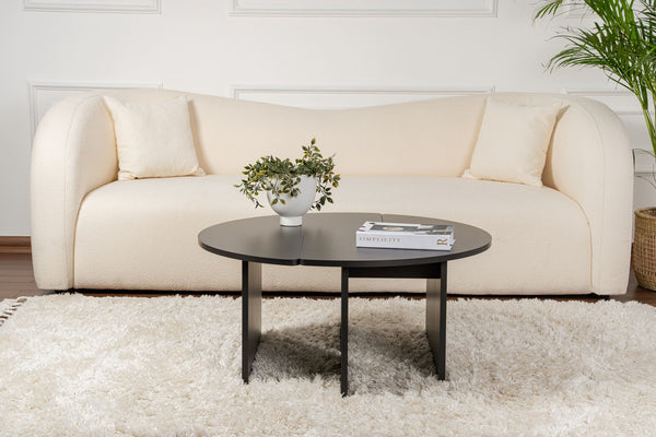 S-Curve Coffee Tables – Sleek Black - Karrari