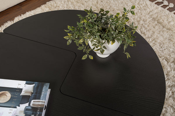 S-Curve Coffee Tables – Sleek Black - Karrari