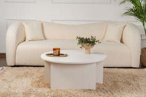 S-Curve Coffee Tables – Soft White - Karrari