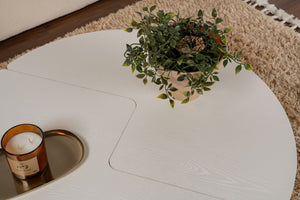 S-Curve Coffee Tables – Soft White - Karrari