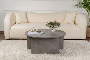 S-Curve Coffee Tables – Concrete Grey - Karrari
