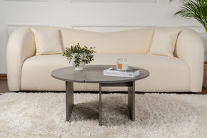 S-Curve Coffee Tables – Concrete Grey - Karrari