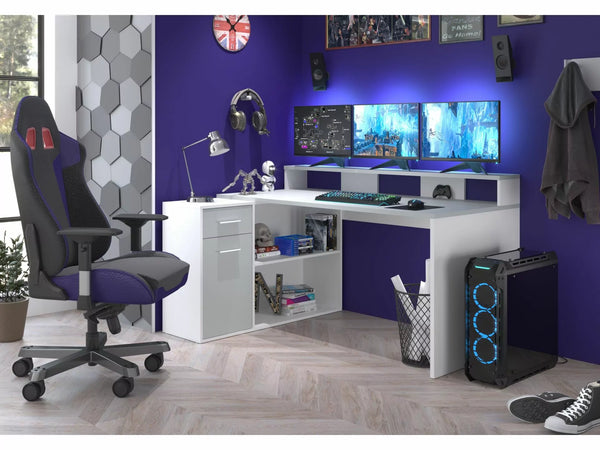Gamer Corner Desk Combination - Reversible - Karrari