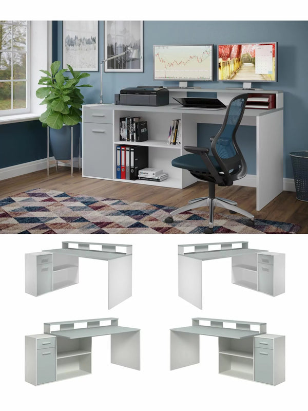 Gamer Corner Desk Combination - Reversible - Karrari