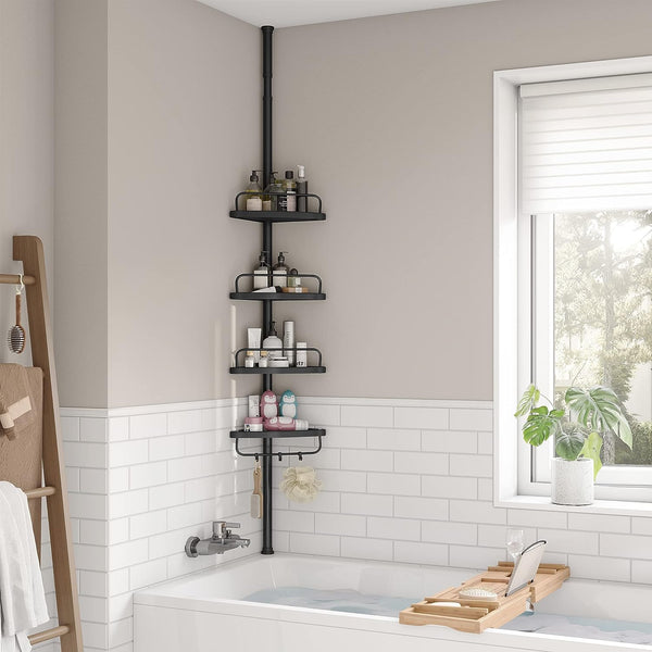 Adjustable 4-Tier Shower Corner Shelf - Karrari