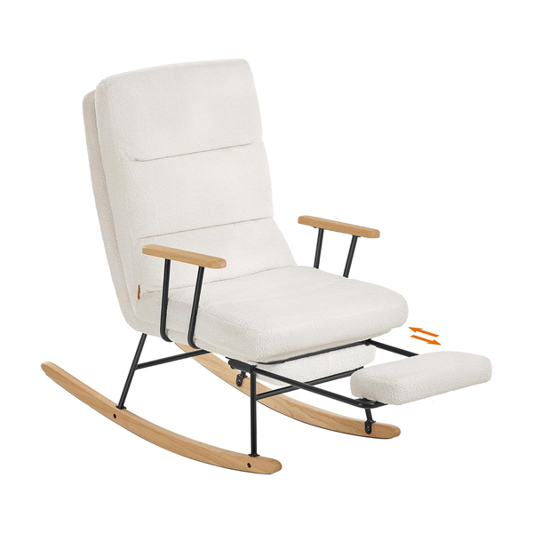 Rocking Chair with 4 Position Adjustable Backrest - Karrari