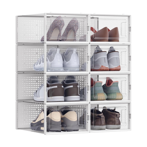 Stackable Shoe Storage Organisers Pack of 8 - Karrari