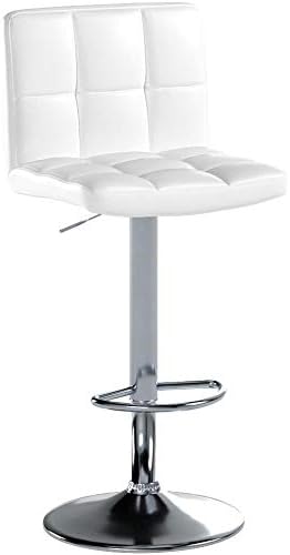 Breakfast Bar Stools with Chrome Base (Set of 2)