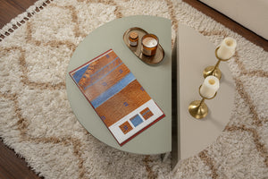 Two-Tone Geometric Coffee Table - Karrari