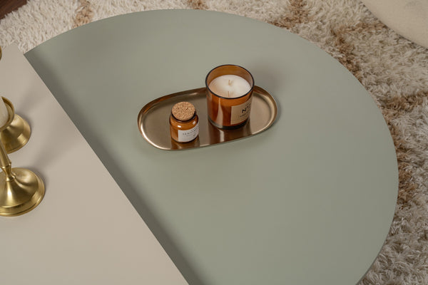 Two-Tone Geometric Coffee Table - Karrari
