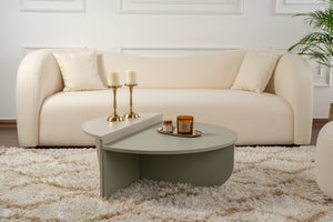 Two-Tone Geometric Coffee Table - Karrari
