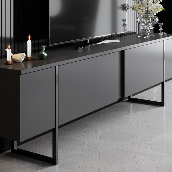 Luxe TV Stand - Anthracite Black - Karrari