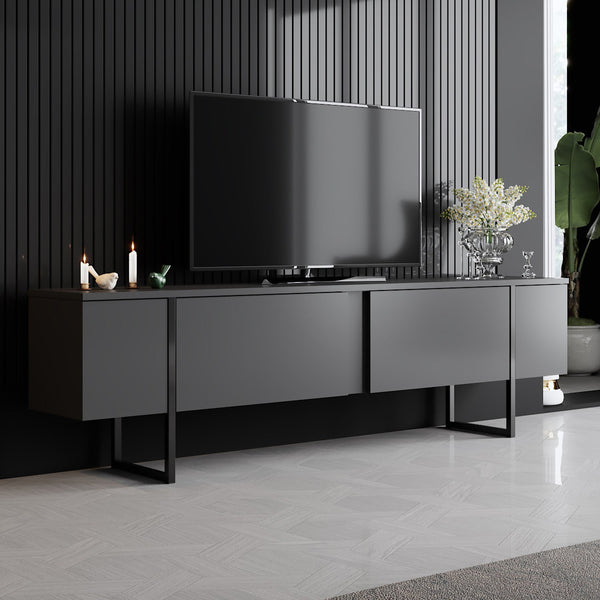 Luxe TV Stand - Anthracite Black - Karrari