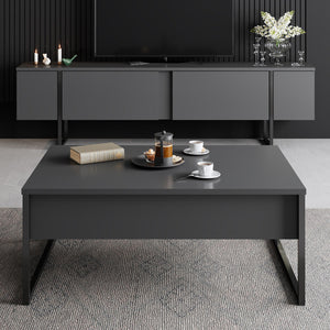 Luxe TV Stand - Anthracite Black - Karrari