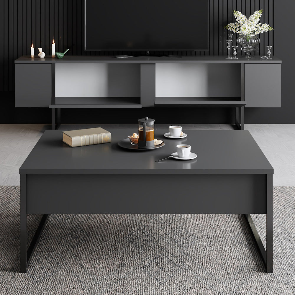 Luxe TV Stand - Anthracite Black - Karrari