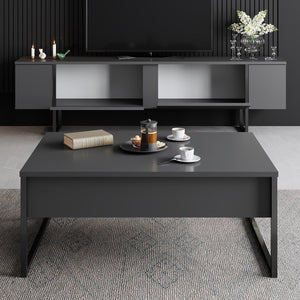 Luxe TV Stand - Anthracite Black - Karrari
