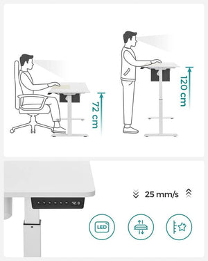 Electric Standing Desk – Adjustable Height with Memory Function - Karrari
