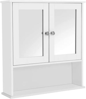 Wall Cabinet with Mirrors & Adjustable Shelves - Karrari