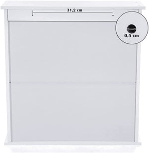 Wall Cabinet with Mirrors & Adjustable Shelves - Karrari