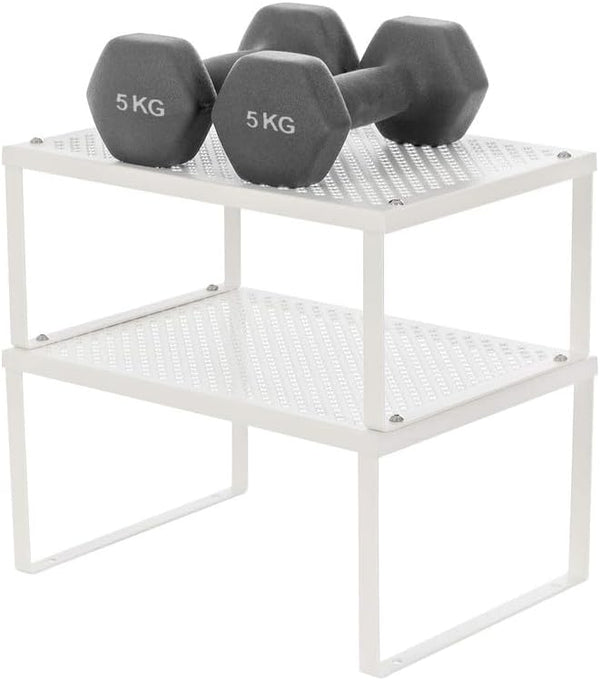 Set of 2 Stackable Spice Racks – Metal - Karrari