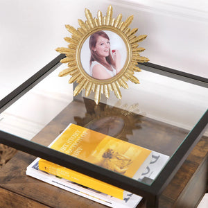 Glass Side Table with Drawer - Karrari